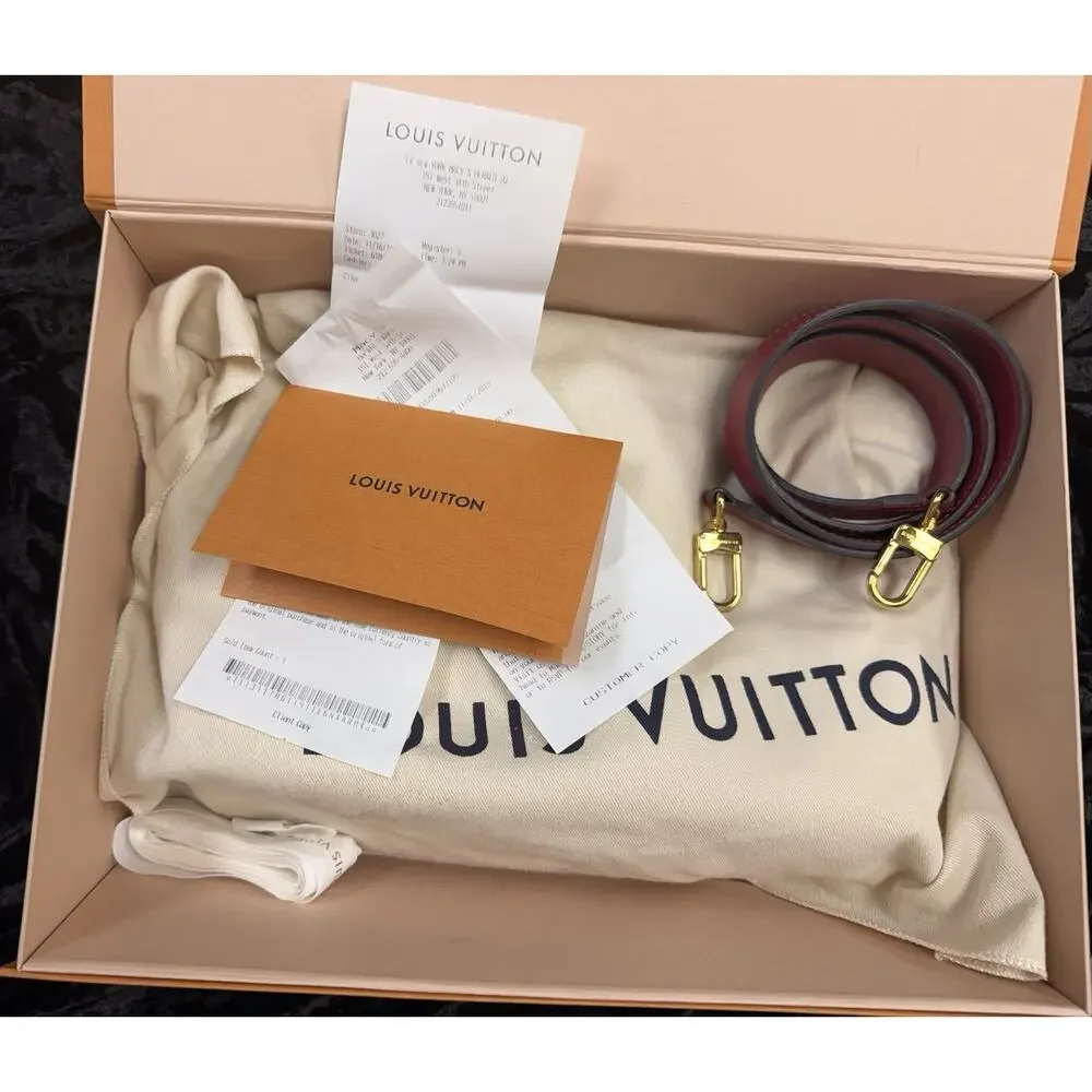 Louis Vuitton crossbody - Nearly New, Wine Trim, Original Box & Bag